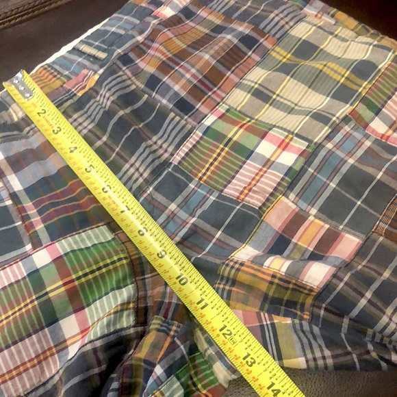 Polo by Ralph Lauren Mens Madras Flat Front Madras Shorts Size 36 - Picture 6 of 12